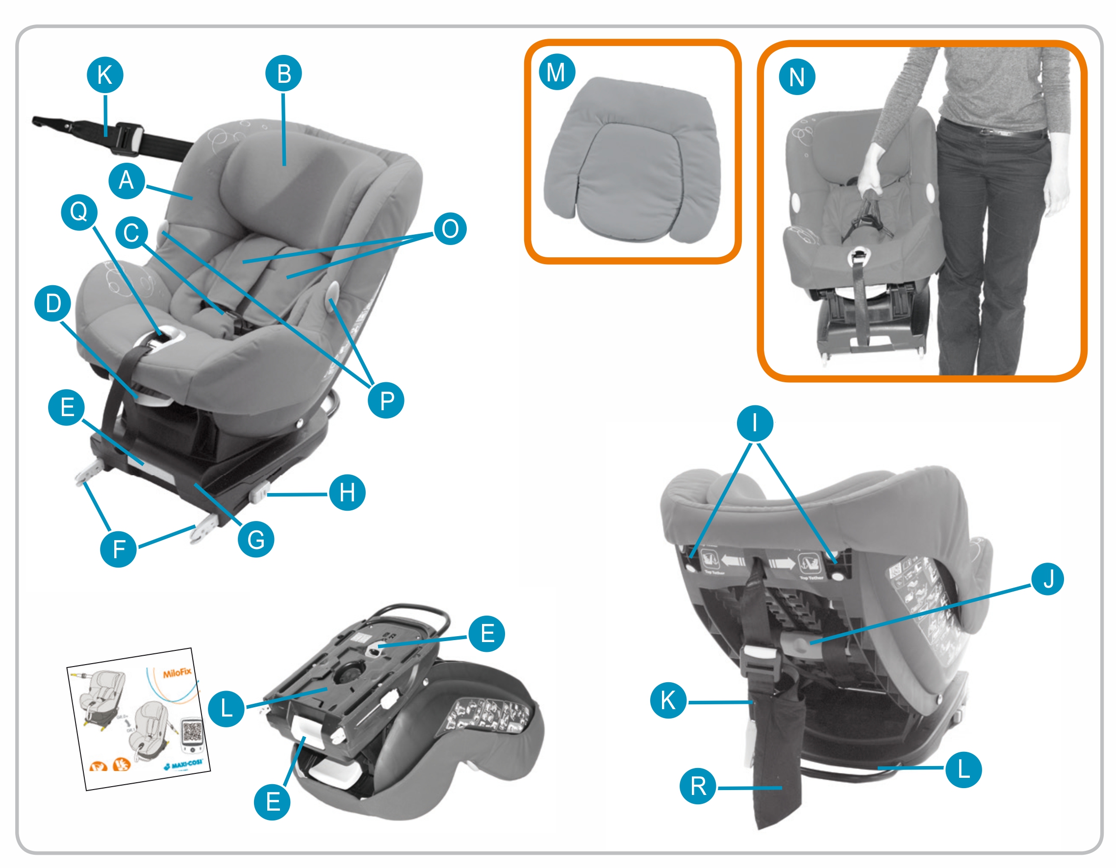 схема сборки детского кресла