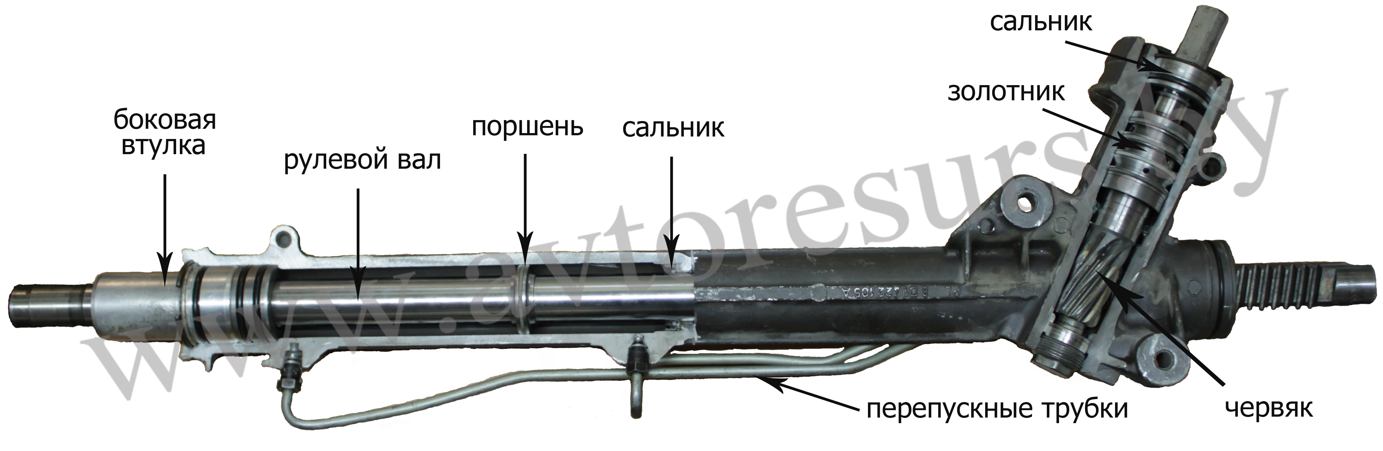 Рулевая рейка гранта схема