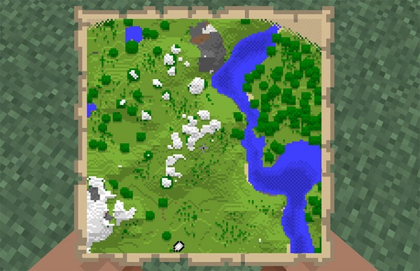 Карта отображает особенности местности