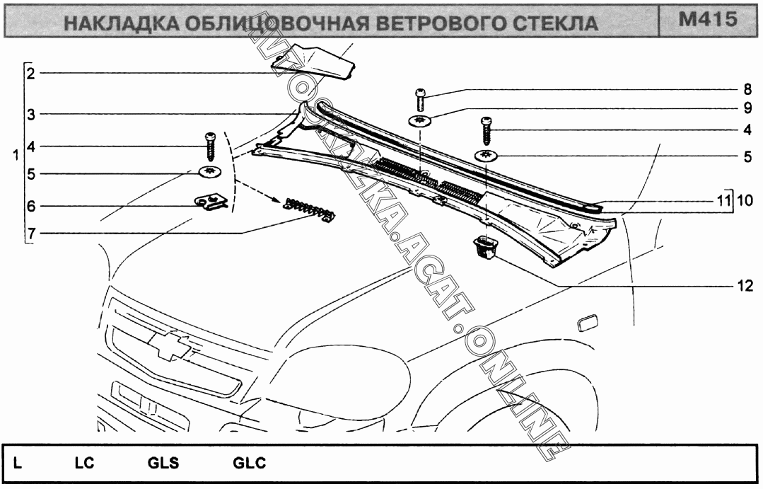 Размер заднего стекла автомобиля