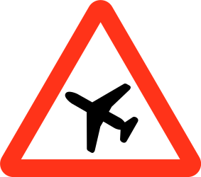 Traffic sign of Bangladesh: Warning for low-flying aircrafts