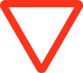 Traffic sign of Bangladesh: Give way to all drivers
