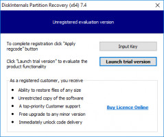 Install DiskInternals Partition Recovery on your PC.